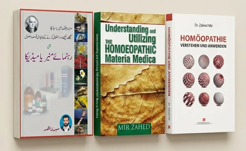 The three editions of Understanding and Utilizing the Homoeopathic Materia Medica — English, German and Urdu